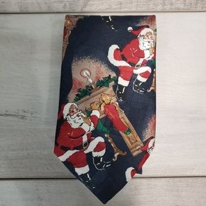Vintage Santa Claus Mens Tie by Fling Made in the USA Office Work Party
